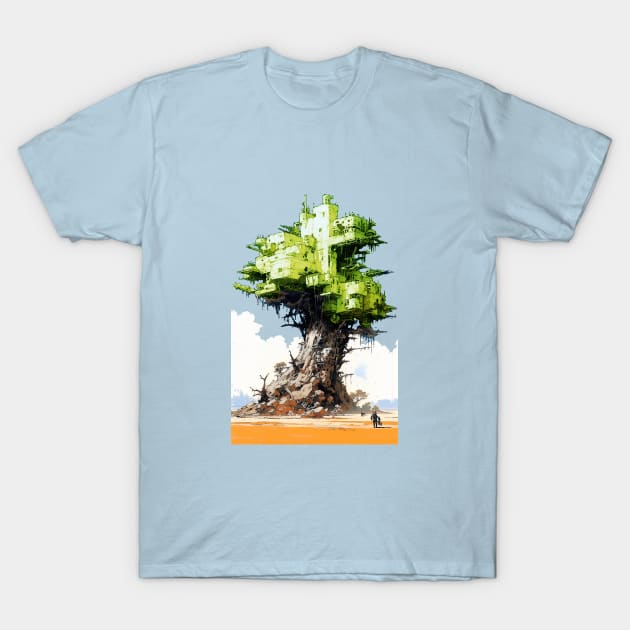 Cyberpunk Treefort T-Shirt by DavidLoblaw